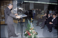 Flavio Cotti an Eröffnung der Golo Mann-Ausstellung 1992