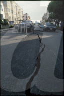 Erdbeben in San Francisco, Risse im Strassenbelag 1989