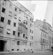 Hausfassade nach Gasexplosion, Genf 1953