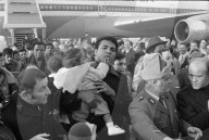 Muhammad Alis Ankunft in Zürich-Kloten 1971