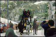 Gotthard Hospiz ; historische Postkutsche; Eröffnung Gotthard-Museum 1986