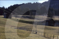 Grüner Winter in Gstaad 1988: Skilift Wispile