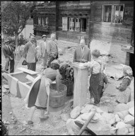 Täsch; Dorfbrunnen; 1957