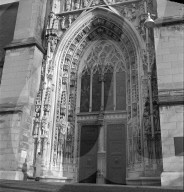 Kathedrale Lausanne, Westportal 1949