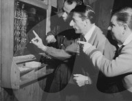 Koblet und Kübler beim Kegeln 1952