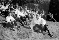 Publikum bei Grundsteinlegung für Tibet-Institut Rikon 1967