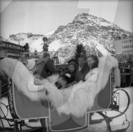 Ferdi Kübler in den Ferien in Arosa 1950