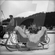 Ferdi Kübler in den Ferien in Arosa 1950