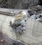 Steinschlag am Grossen St. Bernhard