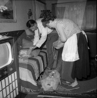 Ferdi Kübler zu Hause vor der Abreise zur Tour de France 1955