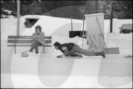 Prinzessin Caroline von Monaco und Stefano Casiraghi in St. Moritz, 1984