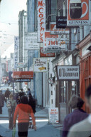 Einkaufsviertel in Limerick, Irland 1979