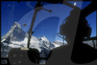 Helikopterpilot, Sicht auf Matterhorn