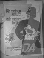 Plakat für Besoldungsrevision der Stadtpolizei Zürich, 1946