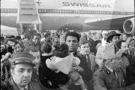 Muhammad Alis Ankunft in Zürich-Kloten 1971