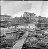 Moserdamm in Schaffhausen wird abgebrochen 1959