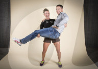 Selina Gasparin, Schweizer Biathletin und Dario Cologna, Schweizer Skilangl�ufer 2014 