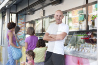 Ronald Tellini, Inhaber der Gelateria Pan di Zucchero
