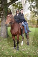 Alina Buchschacher, Miss Schweiz 2011 mit Springreiter Martin Fuchs 2013