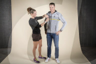 Selina Gasparin, Schweizer Biathletin und Dario Cologna, Schweizer Skilangl�ufer 2014 