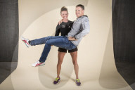 Selina Gasparin, Schweizer Biathletin und Dario Cologna, Schweizer Skilangl�ufer 2014 