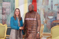 PEOPLE -  Melinda Gates besucht ihre Stiftung in Burkina Faso