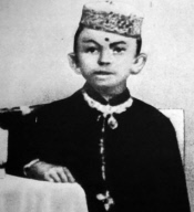 Young Mahatma Gandhi in India 1875