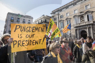 NEWS -  Barcelona: Proteste fÃ¼r Puigdemont