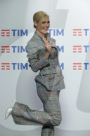 PEOPLE - Michelle Hunziker beim Fototermin des Sanremo Music Festivals