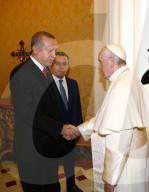 NEWS - Ausschreitungen während Staatsbesuch von Recep TayyipErdogan beim Papst