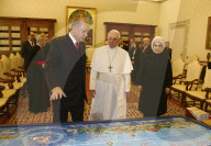 NEWS - Ausschreitungen während Staatsbesuch von Recep TayyipErdogan beim Papst