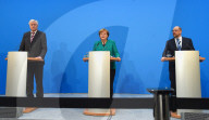 NEWS - Die neue Koalition steht: Angela Merkel gibt mit Horst Seehofer und Martin Schulz eine Pressekonferenz