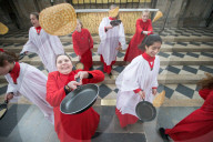 FEATURE -  Pancake Rennen in Grossbritannien