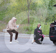 EXKLUSIV - Energiebündel: Jaden Smith albert mit einem Kumpel herum