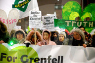 NEWS - London: Allmonatlicher Schweigemarsch für die Opfer von Grenfell