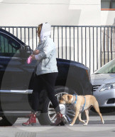 EXKLUSIV - David Hasselhoff mit Hayley und Hund nach der Velotour in LA