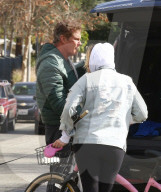 EXKLUSIV - David Hasselhoff mit Hayley und Hund nach der Velotour in LA