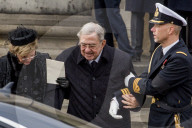 PEOPLE - Kopenhagen: Königin Margrethe hinter dem Sarg bei der Beerdigung von Prinz Henrik