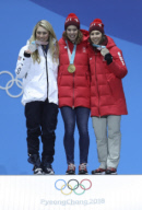 (SP)OLY-SOUTH KOREA-PYEONGCHANG-ALPINE SKIING-LADIES' ALPINE COMBINED SLALOM-MEDAL CEREMONY