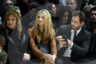 PEOPLE - Mailand Fashionweek: Michelle Hunziker mit Tomaso und weiteren Promis bei Trussardi