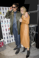 PEOPLE - Mailand Fashionweek: Michelle Hunziker mit Tomaso und weiteren Promis bei Trussardi