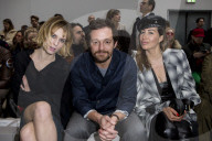 PEOPLE - Mailand Fashionweek: Michelle Hunziker mit Tomaso und weiteren Promis bei Trussardi