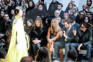 PEOPLE - Mailand Fashionweek: Michelle Hunziker mit Tomaso und weiteren Promis bei Trussardi