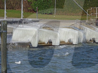 NEWS - Kältewelle in Europa: Der Zürichsee und seine Eisskulpturen