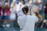 PEOPLE - Tennis BNP Parisbas: Roger Federer in Indian Wells