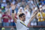 PEOPLE - Tennis BNP Parisbas: Roger Federer in Indian Wells