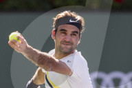 PEOPLE - Tennis BNP Parisbas: Roger Federer in Indian Wells