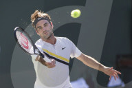 PEOPLE - Tennis BNP Parisbas: Roger Federer in Indian Wells