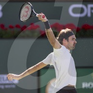 PEOPLE - Tennis BNP Parisbas: Roger Federer in Indian Wells