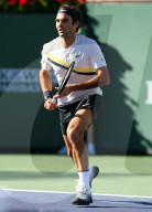 PEOPLE - Tennis BNP Parisbas: Roger Federer in Indian Wells